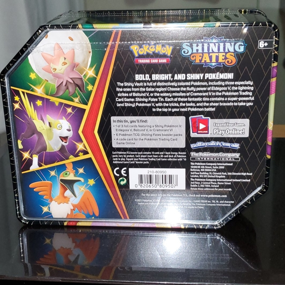 Pokemon Shining Fates Eldegoss V Tin Set - Picture 3 of 5